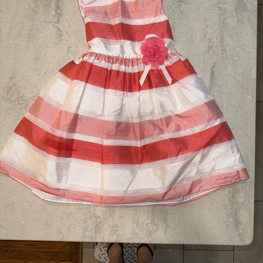 Holiday Editions Pink and White Dress